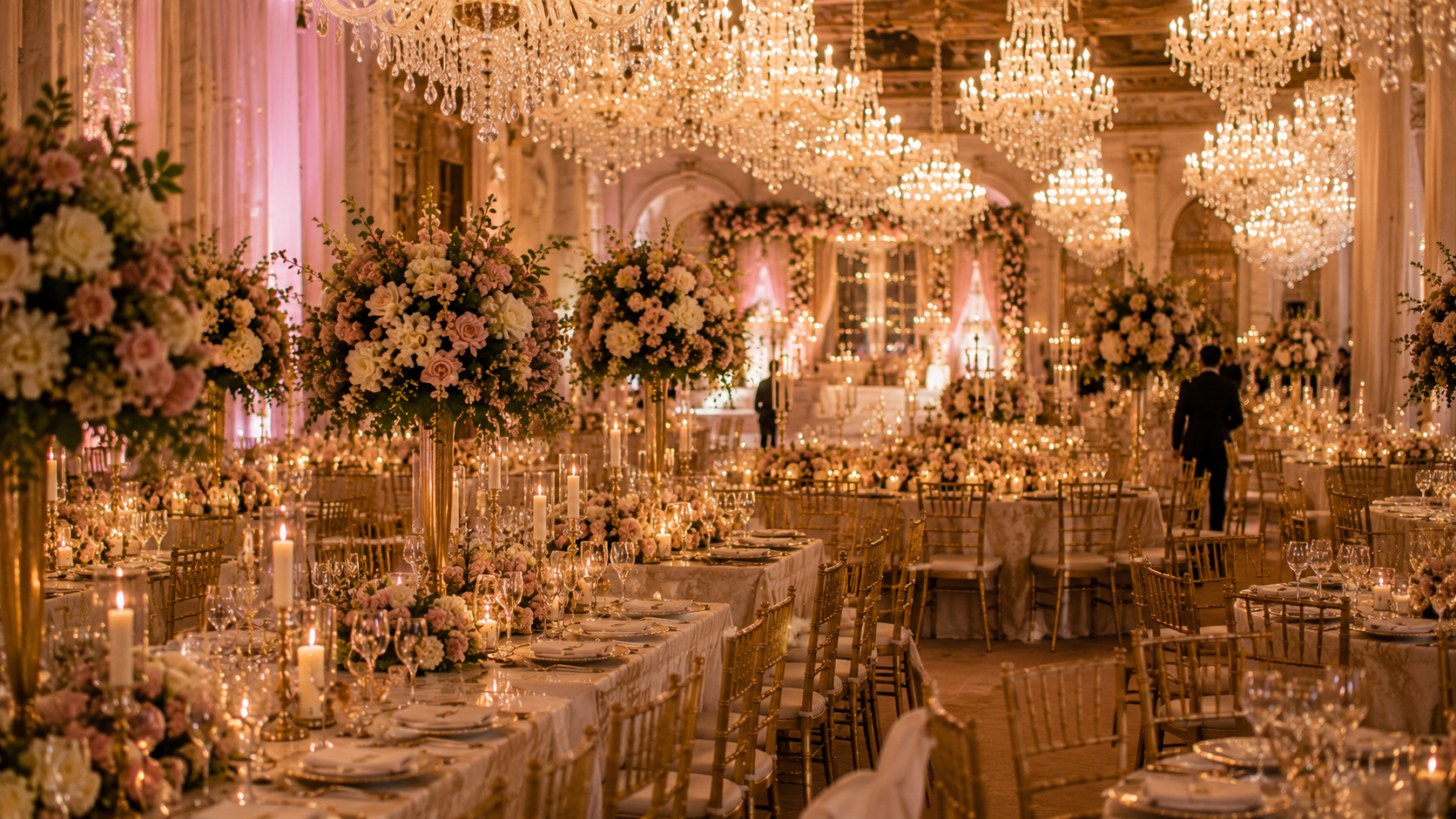 Luxury wedding planned by professionals