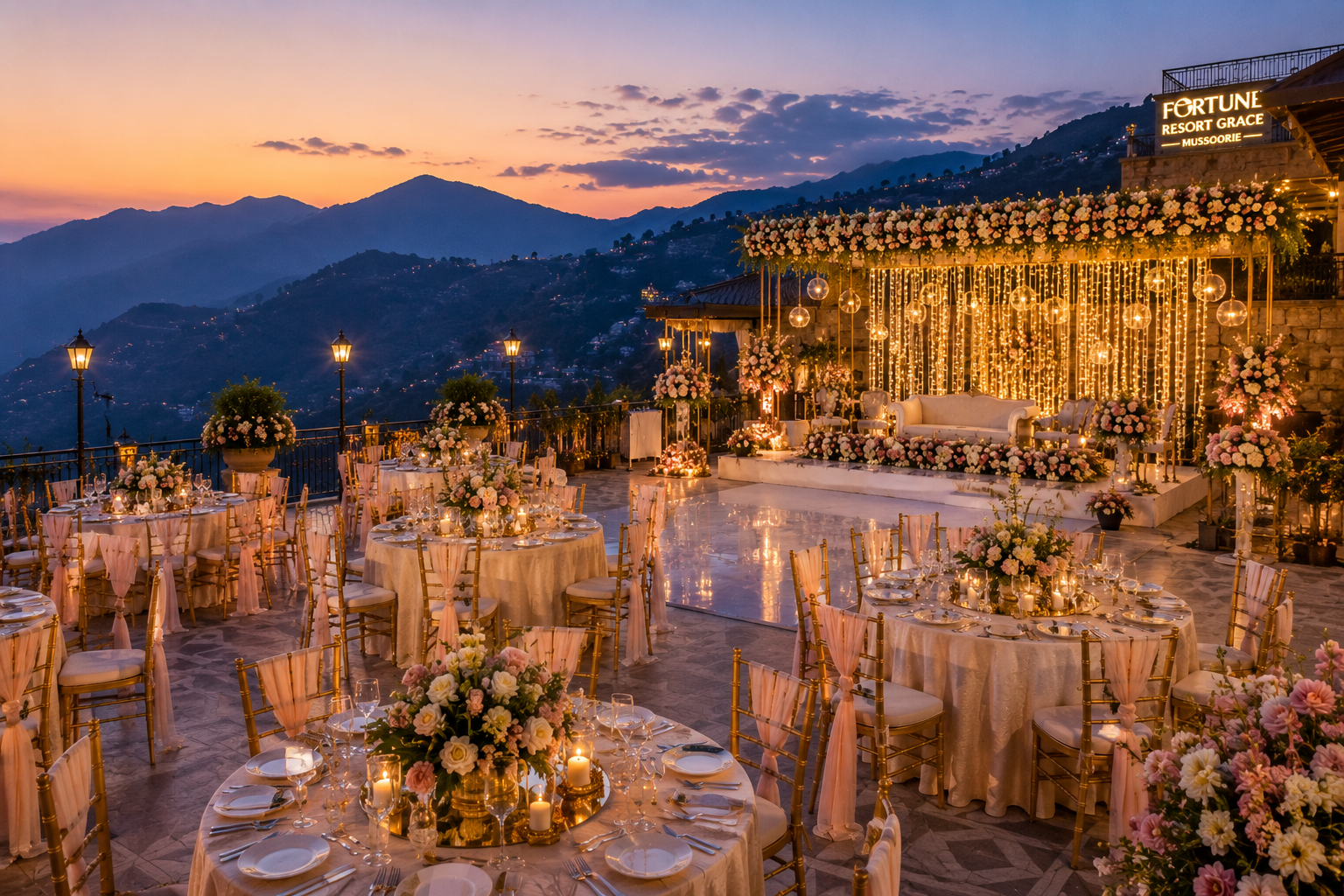 Fortune Resort Grace wedding venue in Mussoorie