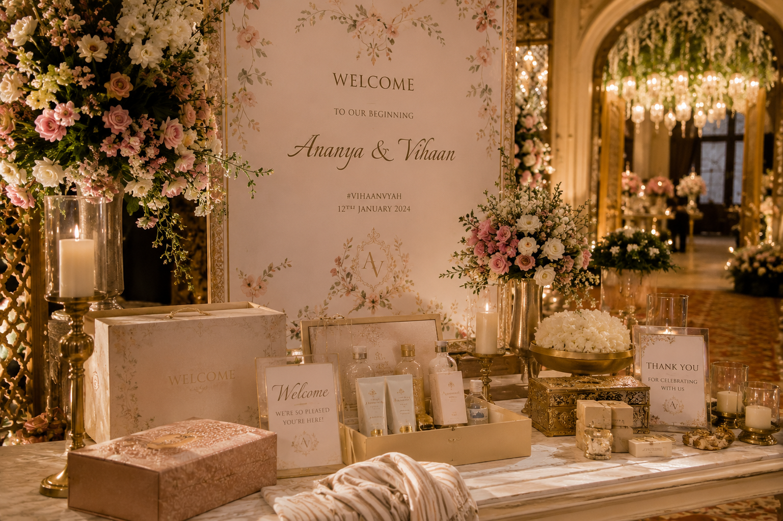 Luxury wedding hospitality and guest experience management