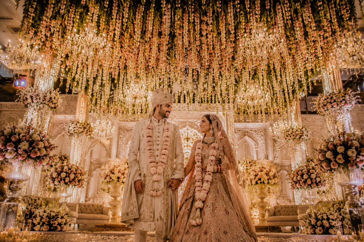 Bride and groom celebrating a luxury wedding by Marriqa Events