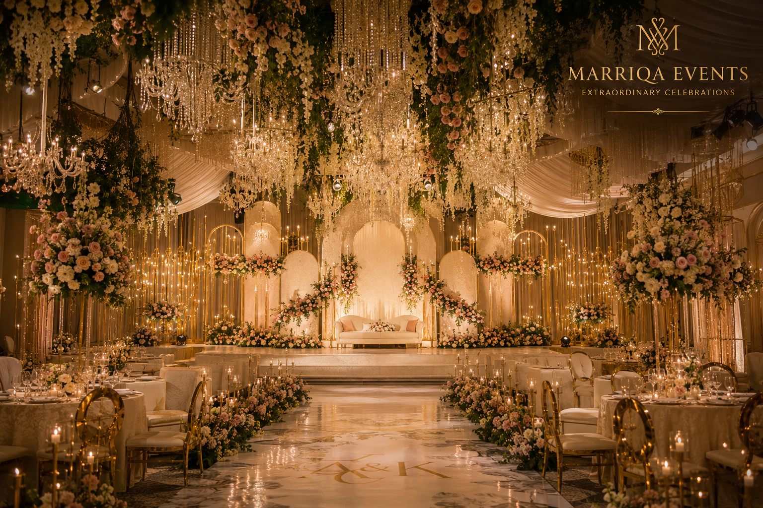 Luxury wedding celebration by Marriqa Events